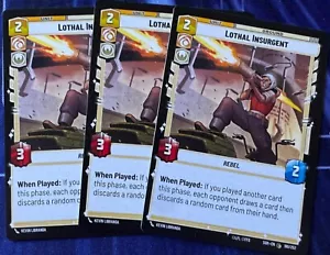 Star Wars Unlimited Spark of Rebellion 3X Lothal Insurgent Common Karte - Bild 1 von 2