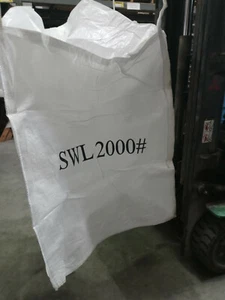 5 Heavy Duty Bulk Super Ton Bag 2000LBS 43x43x54 Duffle Top Flat Bottom Sacks - Picture 1 of 4