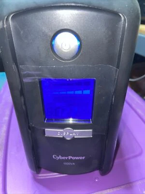 CyberPower CP1000AVRLCD 120V 600W Desktop/Freestanding UPS !!!NEEDS BATTERY!!! - Image 1 of 4