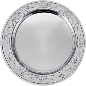 13-Inch Stainless Steel Charger Plates, 6Pcs Silver Dinner Plate Chargers round - Picture 1 of 6
