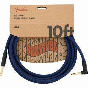 Fender Festival Hemp 10 ft. Straight-Angle Instrument Cable, Blue Dream - Picture 1 of 4