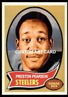 Carte d'art de football personnalisée style Preston Pearson Pittsburgh Steelers 1970