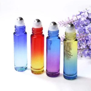Bulk buy 5ml 10ml Colorful Thick Roll-on Glass Bottle Essential Oil Aromatherapy - Picture 1 of 12