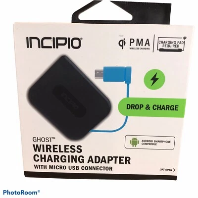Adaptador de carga inalámbrica Incipio Ghost con conector micro USB Foto 1 de 4