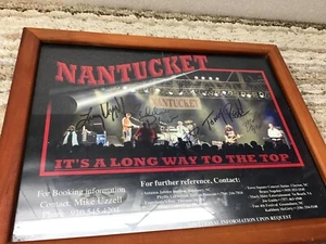 Nantucket It's a long way to the top Tour Poster Framed and signed - Picture 1 of 2