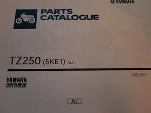 YAMAHA TZ 250 5KE1 PARTS LIST MANUAL CATALOGUE 205KE-100E1 nos - Picture 1 of 7