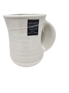 Dwell Studio Beige Unique Hand Warmer Coffee Mug Cup New - Picture 1 of 6