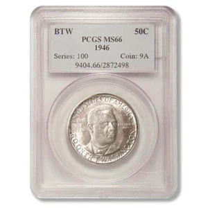 Booker T. Washington Commemorative Half Dollar 1946 PCGS MS 66 - Picture 1 of 3