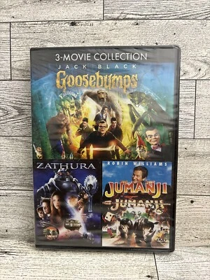 NEW Jumanji (1995) Zathura (2005) Goosebumps (2015) 3-Movie Set DVD Loose Disc - Image 1 of 4