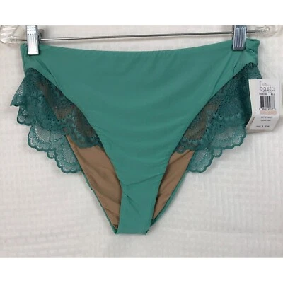 Pantalones de bikini Basta Surf para mujer talla 12 azul cintura alta encaje nuevos con etiquetas Foto 1 de 4