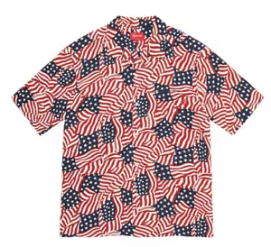 NWT Supreme Flags Rayon S/S Shirt Size L SS20 - Picture 1 of 1