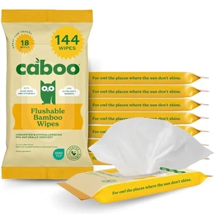 Tree Free Flushable Wipes, Travel Wipe, Certified Flushable, Septic Safe, Bio... - Picture 1 of 9
