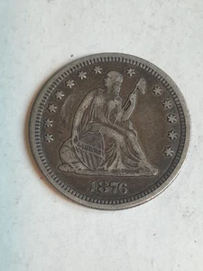 Viertel Sitzende Freiheit 1876 - Bild 1 von 4