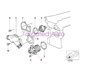 1999-2001 for BMW 525i 528i 530i OEM Gates Engine cooling water pump with seal - Picture 1 of 5