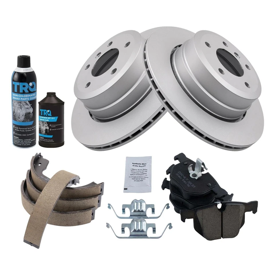 TRQ BKA34811 Disc Brake Kit For BMW 528i xDrive 2009-2010 Rear 34216763043 Foto 1 de 4