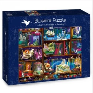 NEW Bluebird 1000 Pieces Jigsaw Puzzle Library Adventures in Reading - Picture 1 of 2