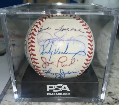 OAKLAND A’S ALL TIME GREATS SIGNED BALL 30th ANNIVERSARY PSA/DNA - Image 1 of 4