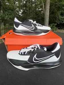 Nike Precision VI Running Shoe Black White Size 14 - Picture 1 of 8