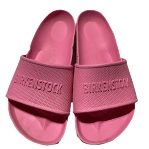 Birkenstock Barbados Eva Pantoletten 38 EU US 7,5 - 8 Damen Hot Pink Sandalen Gummi - Bild 1 von 15