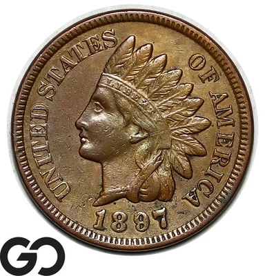 1897 Indian Head Cent Penny - Image 1 of 3