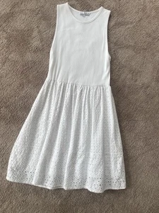 Zara White Summer Dress Size M - Picture 1 of 5