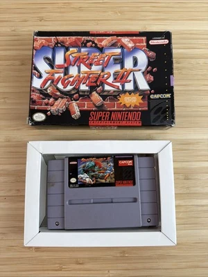 SNES Super Street Fighter II 2 (Super Nintendo 1991) With Box Complete - TESTED - Image 1 of 4