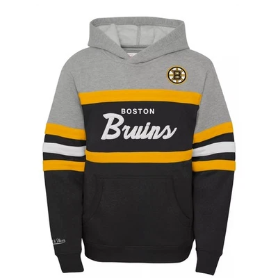 Sudadera con Capucha Mitchell & Ness Boston Bruins Juvenil Talla S Gris/Negro/Amarillo Foto 1 de 4