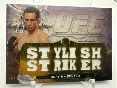 Rory Macdonald 2014 Triple Threads Relics 10/27 UFC- 1996 - Image 1 of 2