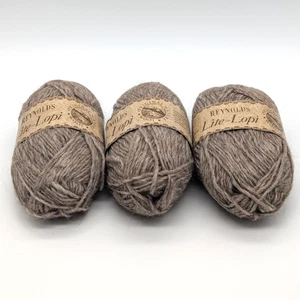 Reynolds LOPI Yarn 3 Skeins of Icelandic Virgin Wool 50g 109 Yds Ea Oatmeal 0085 - Picture 1 of 7
