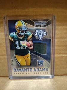 2014 Totally Certified Davante Adams Rookie Roll Call Jersey Blue #09/50 RC JC - Bild 1 von 4