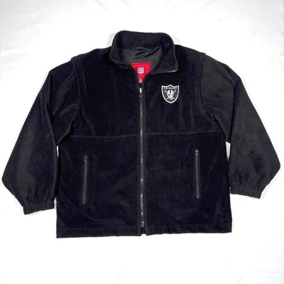 Chaleco Chaqueta de Vellón Convertible de Colección NFL LA Raiders con Mangas con Cremallera para Hombres XL* Foto 1 de 4