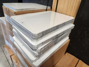 120 Pieces of PARKING SIGN  ALUMINUM  SUBLIMATION BLANKS 8"x 12" / WITH HOLES  - Picture 1 of 3
