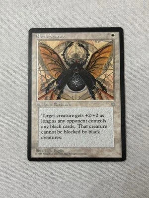 Magic The Gathering Black Scarab Creature Ice Age Uncommon - Image 1 of 4
