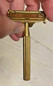 Valet Gold Rasiermesser Vintage Metal Pat U.S.A. - Bild 1 von 9