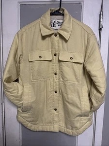 Woman’s Marmot Mountain Works Sherpa Lined Yellow Jacket Coat Size XS - Picture 1 of 11