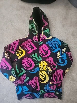 Volcom Adult Women's Fur Lined Snowboard Sweatshirt Zipper Hoodie Size Small Lg - Image 1 of 3