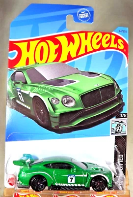 2023 风火轮 #44 HW 改装 3/5 2018 BENTLEY CONTINENTAL GT3 绿色 带 Blk10Sp — 第 1/4 张图片