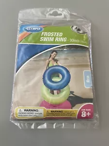 Olympia 30 INCH Hot Pink Frosted Swim Ring For Ages 8+ New - Picture 1 of 2