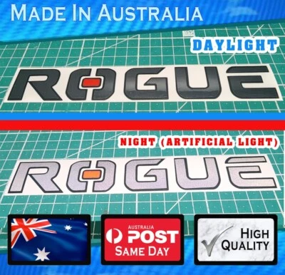 Rogue style Decal Light Reflective activated Fits Toyota Hilux 4wd sticker 20cm - Image 1 of 4