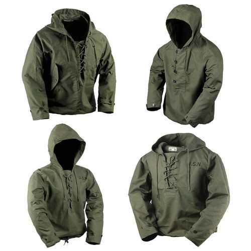 VETEMENTS Cappotto vintage da uomo s guerra mondiale USN uniforme parka giacca da ponte militare pullover abbigliamento da lavoro