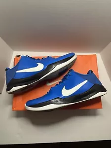 Size 12 - Nike Zoom Kobe 5 Photo Blue/White/Black Metallic Silver OG Box Clean! - Picture 1 of 17