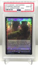MTG Magic the Gathering STOMPING GROUND Holo Foil Zendikar Expeditions PSA 10