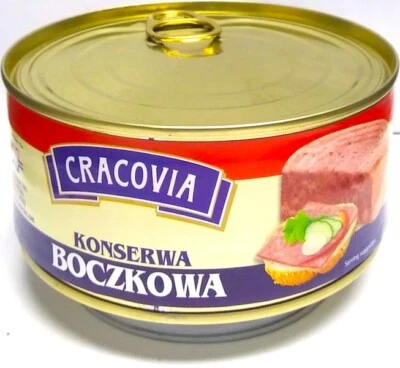 JAMÓN DE TOCINO CRACOVIA 3x300 G. CARNE DE CERDO MOLIDA EN LATA 3x10,5 OZ Foto 1 de 2