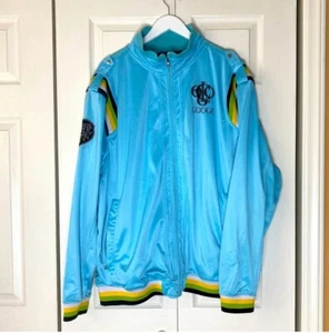 VTG Coogi Track Jacket Adult Size 3XL Light Blue Full Zip - Picture 1 of 7