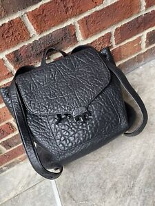 Tory Burch Backpack.Bag Purse Black   All leather…..12 By 10