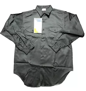 Vintage Oshkosh B'gosh Mens Long Sleeve Button Work Shirt Size 16 Regular USA - Picture 1 of 9