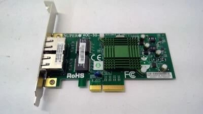 Supermicro AOC-SG-I2 Dual Port 1Gb Network Adapter FH Bracket - Image 1 of 3