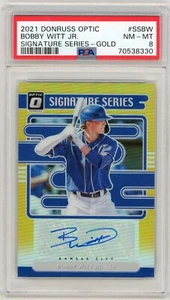 2021 Donruss Optic BOBBY WITT JR Signature Series Gold /10 - PSA 8 - Picture 1 of 2