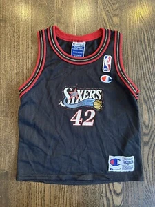 Rare JERRY STACKHOUSE #42 Philadelphia 76ers Champion Jersey Toddler Size 4T - Picture 1 of 5