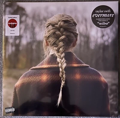 TAYLOR SWIFT RARE EVERMORE LTD ED RED VINYL LP USA IMPORT TARGET EXC SEALED MINT - Image 1 of 2